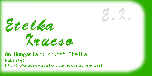 etelka krucso business card