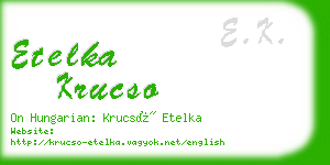 etelka krucso business card